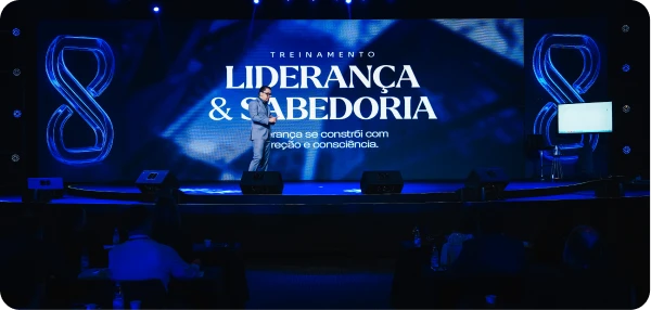 Palco do treinamento Liderança e Sabedoria